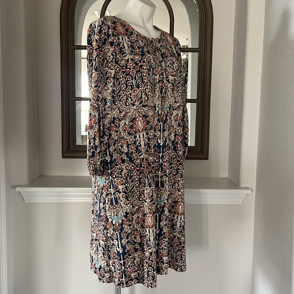 Tommy Hilfiger Womens Tie Neck Short Mini Dress, Size 14 New w/Tag - Picture 5 of 9